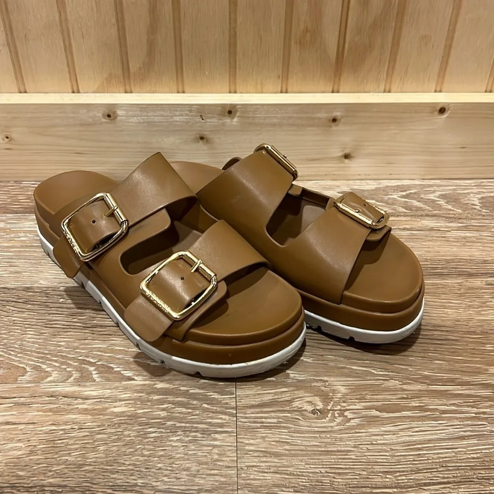 J. Slides Leather - Picture 1 of 4